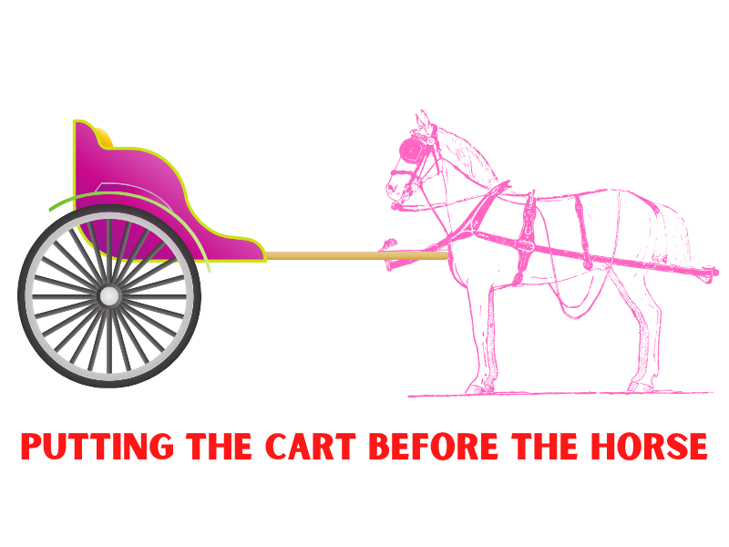 Putting the Cart before the horse