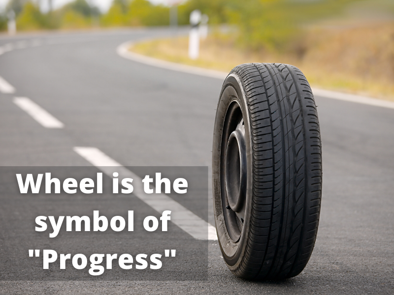wheel is the symbol of progress